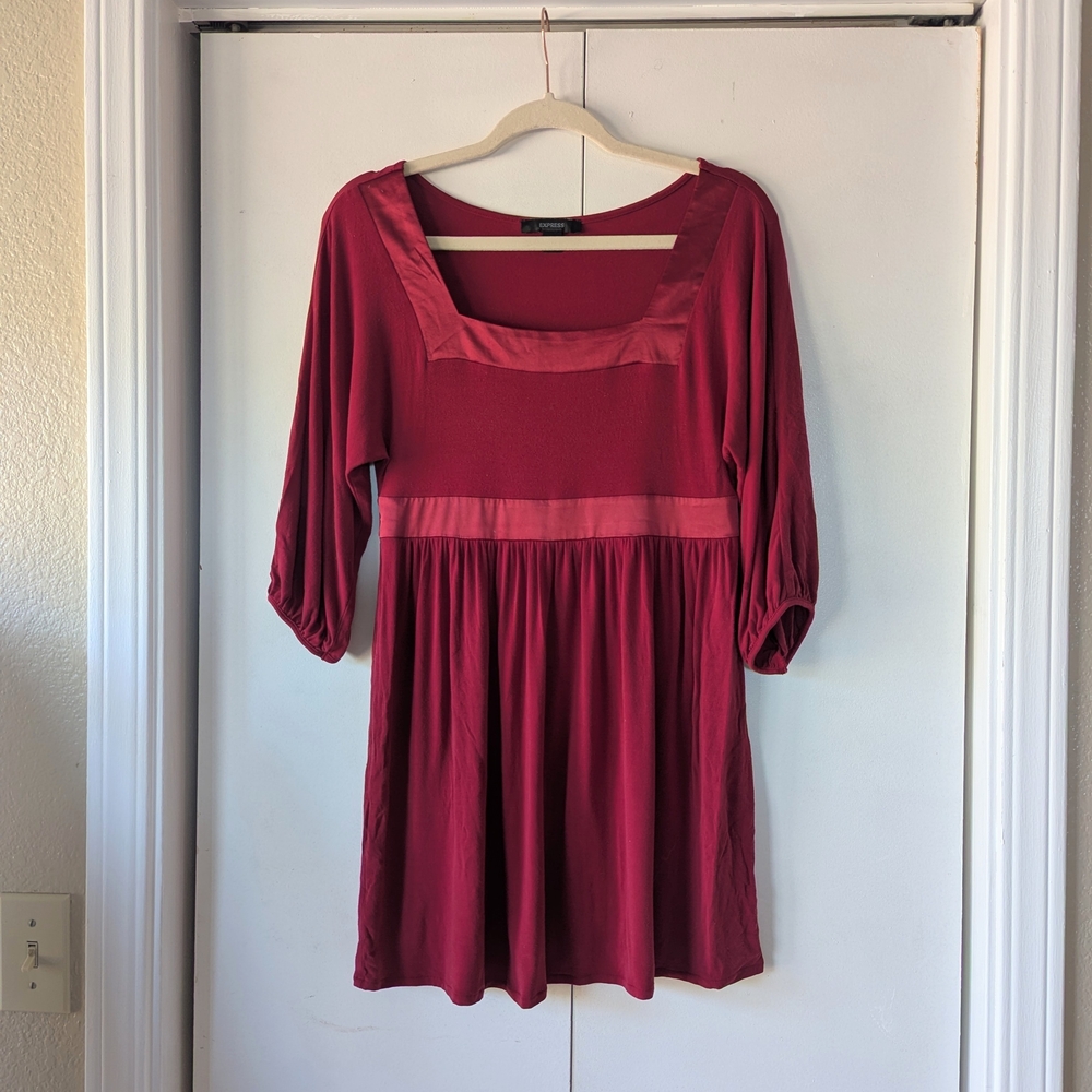 Vintage Square Neck Tunic Top